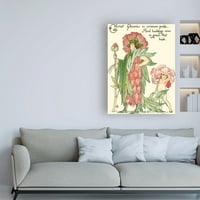 Трговска марка ликовна уметност „Шекспир Градина V“ платно уметност од Волтер Крејн