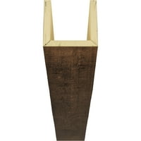 Ekena Millwork 4 W 8 H 10'l 3-страничен груб кедар ендуратан фау дрво тавански зрак, премија на возраст