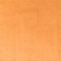 Ахгли Компанија Внатрешен Правоаголник Цврсти Портокалови Модерни Килими, 8' 10'