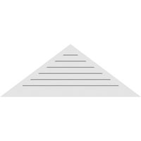 44 W 16-1 2 H Триаголник Површински монтирање ПВЦ Гејбл Вентилак: Функционален, W 2 W 2 P Brickmould Sly Frame