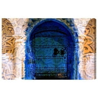 Пистата Авенија Авенија Свет и земји wallидни уметности платно за отпечатоци „Порте ду Мароко“ африкански земји - Сина, Браун