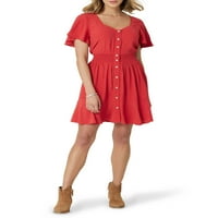 Фустан за кратки ракави на Wrangler® женски ретро