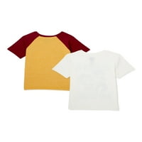 Графички маици на шепа Патрол и скица, 2-пакувања, големини 4-7