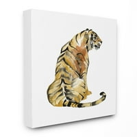 Sumneple Home Décor Tiger Пози на акварел Animalивотинско сликарство на платно wallидна уметност од ennенифер Голдбергер