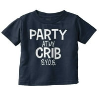 Забава на моето креветчето, смешно момче девојче девојче девојче маичка за новороденчиња Бриско брендови 2Т