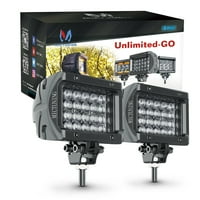 Неограничен-Go K LED светлосен бар 4 1920lm Quad Row Combo LED возачки светло за камион JEP SUV