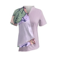 Женски Крпеница боја крпеница печатени V Вратот неправилна маица врвот Костими За Капење Бикини Во Собата
