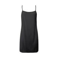 Педорт Летен Фустан За Сонце Миди Фустан Подуен Краток Ракав Плисирани Фустани За Сонце Црно, XL