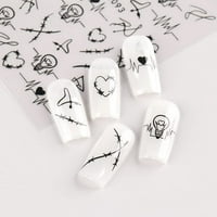 Зивиск чаршафи геометриски налепници за уметност за лице за лице за жени девојки