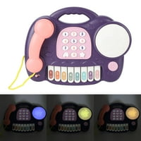 Бебе телефонска играчка за пијано тапан, интерактивна разузнавачка интерактивна симпатична безбедна музика Бебе пијано тапан