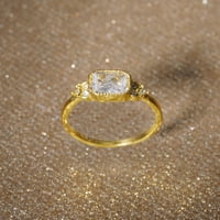Прстени за девојки ангажирани накит моден камен циркон за жени прстен светла накит бели прстени