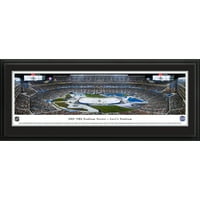 Серија на стадиони во НХЛ - Ла Кингс против Сан Хозе Ајкули - Блејквеј Панорамас НХЛ печатење со Делукс рамка и двојно мат