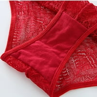 Домашна облека за жени за жени секси бикини гаќи- секси долна облека црвена големина s